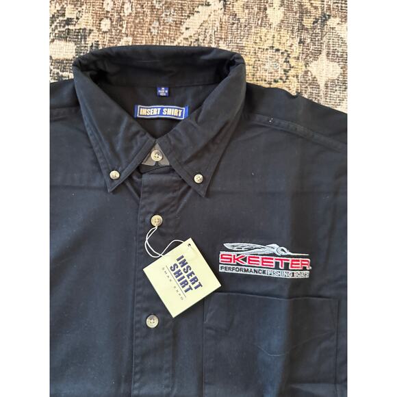 Insert Shirt by Max Expo New Men’s Skeeter Bass Boat Black Long Sleeve SZ M NWT - Picture 2 of 9